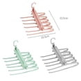 thumbnail image 4 of Perchas Para Pantalones Antideslizantes En Forma De S, Perchas Multifunción Con 6 Agujeros, Ahorro De Espacio Para Vaqueros, Bufanda, Corbata, Ropa, Armario, Organizador De Almacenamiento Sweethay HA023070-00, 4 of 7