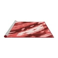 thumbnail image 2 of Ahgly Company Machine Washable Indoor Round Abstract Red Modern Area Rugs, 7' Round, 2 of 4