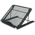 thumbnail image 3 of Soporte para computadora portátil, soporte para computadora portátil con ventilación y múltiples ángulos, soporte plegable de acero inoxidable para tabletas MacBook Air Pro Lenovo Dell negro, 3 of 8