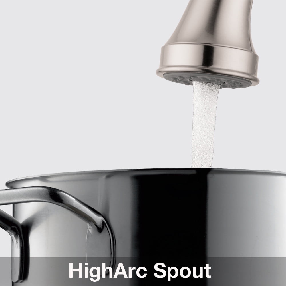 Hansgrohe Talis C Prep Kitchen Faucet, 2-Spray Pull-Down, 1.75 GPM in Polished Nickel