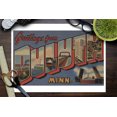 thumbnail image 3 of Greetings from Duluth, Minnesota, Vintage Halftone (9x12 Wall Art Print, Home Decor), 3 of 3