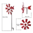 thumbnail image 3 of Idyllic Iron Wrought Multicolor Garden Plug-In Rotating Windmill Garden Courtyard Villa Decorated Outdoor Windmill, 3 of 6
