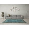 thumbnail image 3 of Ahgly Company Indoor Rectangle Persian Light Blue Traditional Area Rugs, 7' x 10', 3 of 4
