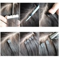 thumbnail image 3 of Ruban de 50 cm pour Extensions de Cheveux Humains Vierges Cheveux Humains pour Femmes Beauté (Cheveux Remy Noirs), 3 of 8