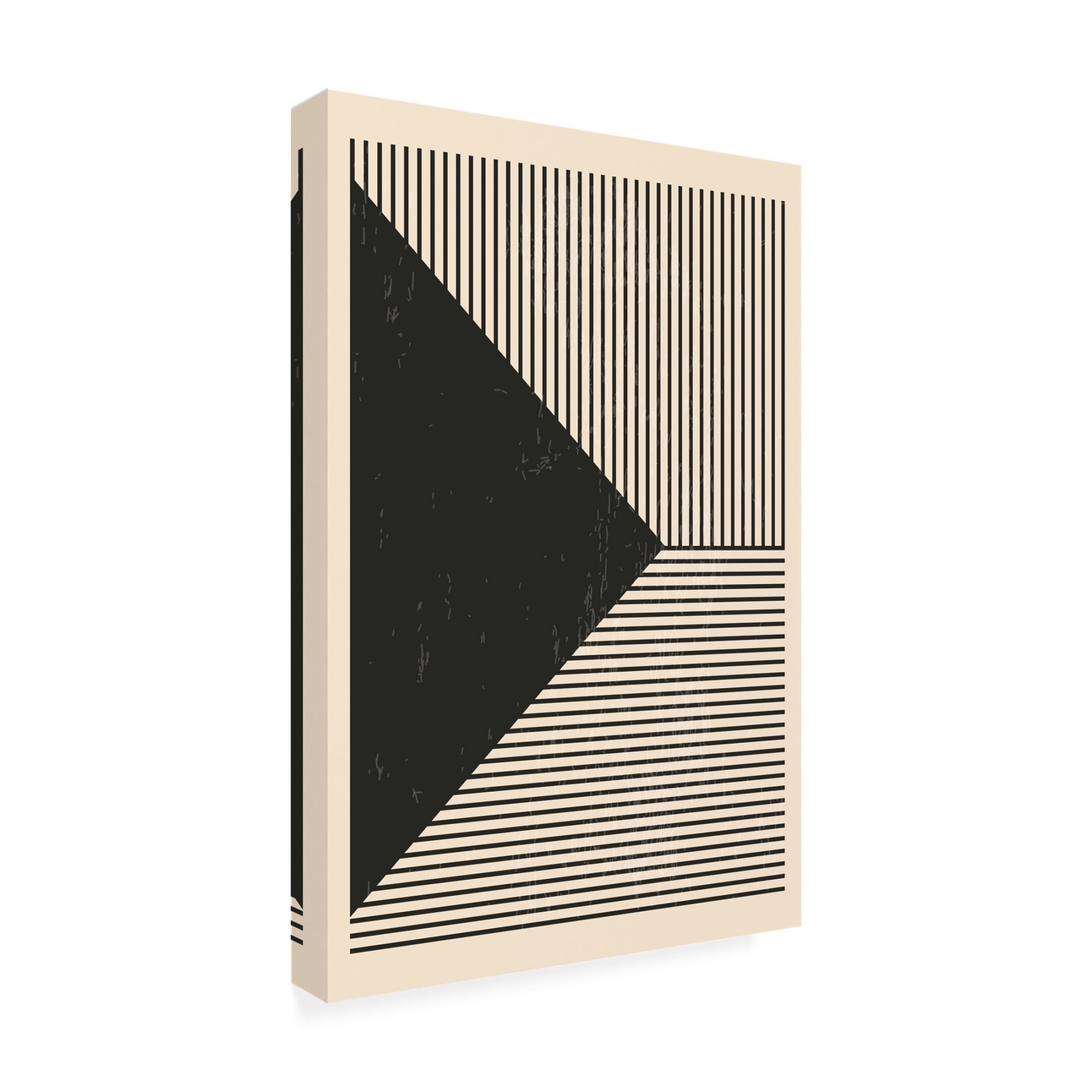 Trademark Fine Art jay stanley Black and White Lines Series 2 Canvas Wall Art