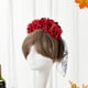 thumbnail image 1 of Decoraciones de Halloween, adornos de Halloween, regalos de Halloween, máscara de baile de llamas, accesorios para el cabello, novedades, accesorios de rosas de Halloween, tocado de rosas, 1 of 6