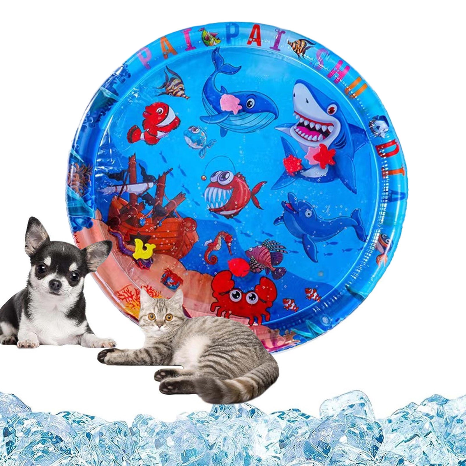 BVCL Water Playmat Thickened Water Pads Mat For Dogs/ Sensory Playmat With For Play Adult Play Mat Feel Cool Comfort