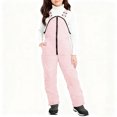 thumbnail image 3 of PXLKNZH Snow Suit for Older Kids Girls Boys One Piece Snowsuit Waterproof Windproof Winter Outdoor Overalls Snowboarding Ski Suits,Pink,120, 3 of 5