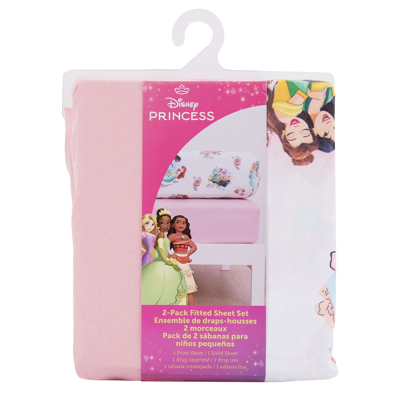 Disney Princess Toddler 2Piece Sheet Set, Pink, Toddler Gi