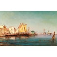 thumbnail image 2 of Charles Malfroy 18x13 Black Ornate Wood Framed Double Matted Museum Art Print Titled - Ships in the Harbour (1897), 2 of 5