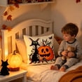 thumbnail image 5 of Halloween Pillow Covers Ghost Pumpkin Digital Print Spooky Throw Pillow Cases Decorative Cushion Covers Soft Home Decor for Sofa by OVFUIZ, 5 of 7