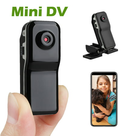 HD Camera Mini DV DVR , EEEKit Wireless Portable Mini Nanny Cam with Clip-On Adapter, Perfect Small Security Camera for Indoor and (Best Hidden Cameras For Sale)