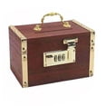 thumbnail image 3 of Tirelire en Bois Rétro avec Serrure pour Enfants, Boîte de Rangement pour Bûches simple, 3 of 8