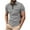 Gray, variant on Men's Classic Polo Shirt Casual Short Sleeve Plaid Textured Tee Regular Fit Business and Golf Polo Shirt