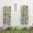 thumbnail image 2 of Topcobe 3-Pack Outdoor Plant Support Frame for Raised Garden Bed, Outdoor Garden Plant Stand for Patio Backyard, 2 of 12