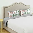 thumbnail image 3 of Yayeee Pillowcase Standard Size Set of 2 Satin Wrinkle Resistant Pillow Case, White Christmas House, 3 of 7