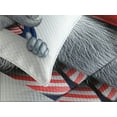 thumbnail image 4 of Ambesonne 4th of July Quilted Bedspread Set 3 Pcs, Uncle Sam Hat, Queen Size, Multicolor, 4 of 5