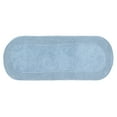 thumbnail image 6 of Home Weavers Double Ruffle Bathroom Rug 100% Cotton Bathroom Rugs Set, Washable Rug, Soft Cotton and Water Absorbent bath Rug, Kitchen Mat, Bath Rug, Bath Floor Mat Non Slip, 21"x54" Runner Blue, 6 of 9