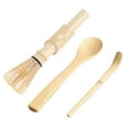 thumbnail image 1 of Juego de 3 piezas de bambú para hacer matcha, batidor de té matcha, cuchara de bambú con gancho, cucharilla Chashaku, 1 of 7