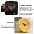 thumbnail image 3 of Reloj despertador creativo de madera maciza Reloj de mesa pequeño silencioso con aguja de madera de moda Reloj de registro, 3 of 6