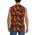 thumbnail image 4 of JUNZAN Red Hot Chili Men's Sleeveless T Shirts,Sleeveless Muscle Shirts,Sizes S-3XL, 4 of 8