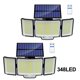 thumbnail image 2 of Luz Solar para exteriores con Sensor de movimiento, 328/348 LED, superbrillante, resistente al agua IP65, 3 modos de trabajo, lámpara de pared para jardín, 2 of 4