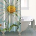 thumbnail image 4 of Lightblue Daisy Flower Watercolor Pattern Shower Curtain 36"x72" ,Bathroom Decorative Shower Curtains Set with 12 Hooks,Modern Waterproof Washable Shower Curtain, 4 of 6