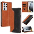 thumbnail image 1 of Funda FOXDOCK para Samsung Galaxy S21 Ultra de Cuero Premium Bicolor con Ranuras RFID, Carcasa Tipo Billetera Antigolpes y Soporte Plegable, 1 of 6