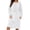 Z1-White-frostluinai women sleepwear, variant on Frostluinai Women Fuzzy Fleece Nightgowns Plus Size Casual Long Sleeve Sherpa Knee Length House Dress Solid Winter Flannel Night Gown S-4XL