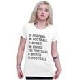 thumbnail image 3 of Bored Football Sport Schedule Womens Slim Fit Graphic Tee Brisco Brands M, 3 of 5