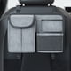 thumbnail image 4 of Fiudx Bolsa de Almacenamiento para El Respaldo Del Asiento Del Coche, Organizador Colgante Multifunción, Cuero Resistente, Diseño Espacioso de Cuatro Capas, Organizador Interior, Ganchos Duraderos, C, 4 of 6