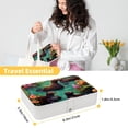 thumbnail image 5 of Platypus PU Leather Jewelry Box with Removable Compartment and Necklace Organizer Display Case - Portable, 5 of 6