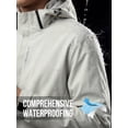 thumbnail image 5 of GENTS BLISS Mens Rain Jackets Lightweight Waterproof Breathable Jackets for Men with Hood Windproof Outdoor Men Raincoat for Hiking Cycling Travel, 5 of 8