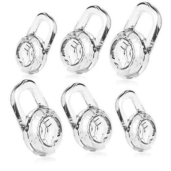 epacks 6 Clear Small Medium Large Eargels for PLANTRONICS Discovery 925 975 Wireless Bluetooth Headset Ear Gel Bud Tip Gels Buds Tips Eargel Earbud Eartip Earbuds Silicon Replacement Part Parts