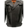 thumbnail image 5 of Milwaukee Leather MLM1520 Men's Pistol Pete Vented Black Leather Cruiser Jacket 2X-Large, 5 of 9
