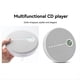 thumbnail image 4 of Reproductor de CD Bluetooth Recargable, Reproductor de CD de Música para Coche/Viaje, Audio para el Hogar con Altavoz Estéreo, AUX,USB Gris, 4 of 5