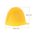 thumbnail image 2 of 4pack Thickened Mini Oven Gloves Heat Resistant Silicone Oven Mitts Finger Pot Holder Yellow, 2 of 6