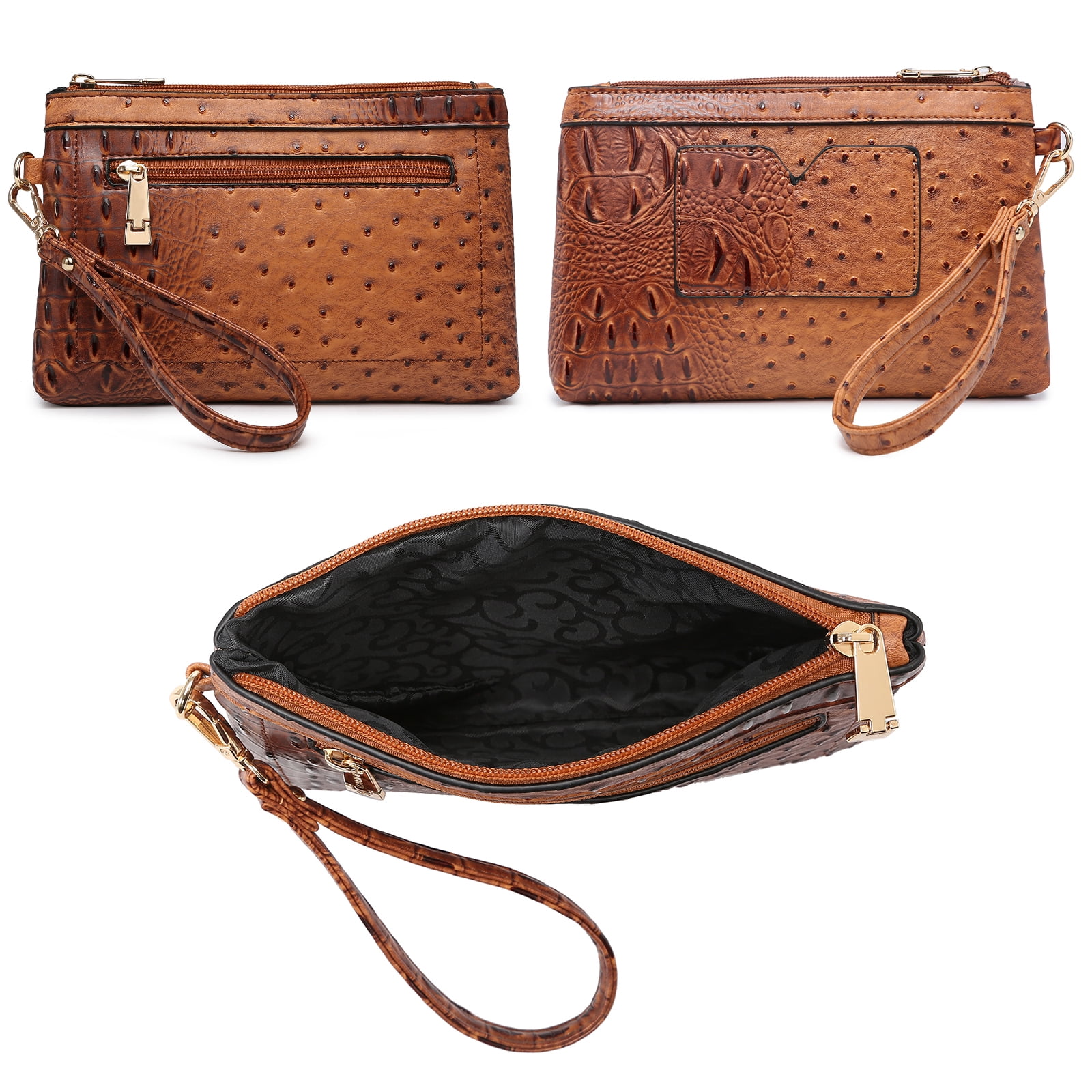 Top Handle Tote Handbags Work Shoulder Bags with Matching Wristlet Wallet for Women