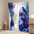 thumbnail image 3 of Castle Fairy Flower Crow Wolf Black Out Curtains,Rose Curtains Pack of 2 (42x63 Each), 3 of 6