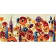 thumbnail image 2 of Vassileva, Silvia 32x18 White Modern Wood Framed Museum Art Print Titled - Joyful Garden, 2 of 4