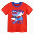 thumbnail image 1 of Gubotare Chemises à Manches Courtes pour Garçons T-Shirt à Manches Courtes pour Garçons Hauts pour Enfants T-Shirts d'Été à Col Rond T-Shirts Basiques 4T 5T (Rouge, 4-5 Ans), 1 of 9