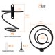 thumbnail image 2 of 6 Pcs Spiral Wine Wall Holder, Wall Mounted Wine Rack, Metal Wine Bottle Display Holder , Black (Downward Style), 2 of 5
