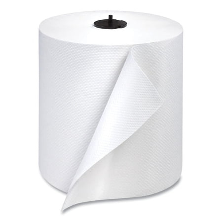 1-Ply 7.68 in. x 1150 ft. Paper Wiper Roll Towel - White (4/Carton)