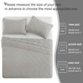 Exclusivo Mezcla Light Gray Twin Quilt Set, Square Pattern Ultrasonic