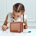 thumbnail image 3 of IMossad Cash Vault Wooden Savings Box, Wooden Cash Money Saving Box, Cash Saver Box Money Saver Box with Counter, Coin Counter Piggy Bank, Retro Wooden Money Box(5000 Pound), 3 of 5