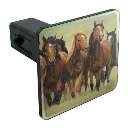 Horses on the Prairie Pecking Order Tow Trailer Hitch Cover Plug Insert 1 1/4 inch