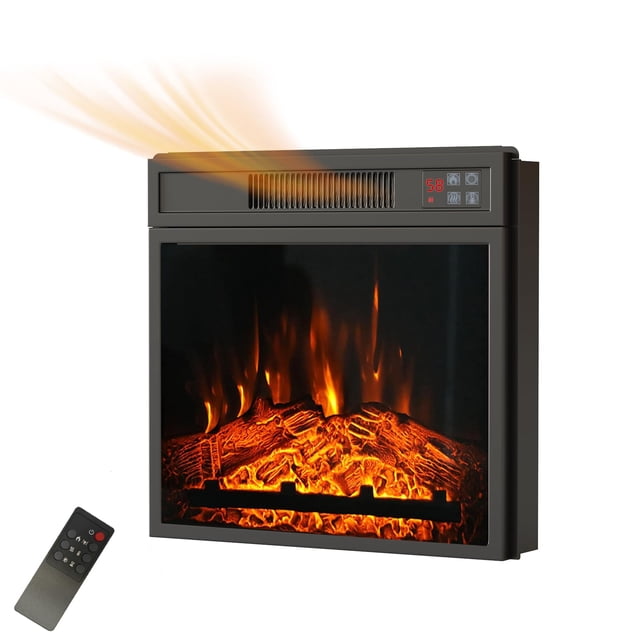 Chimenea eléctrica insertable Vabches 18 con mando a distancia