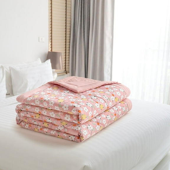 Fanshiluo Summer Cooler Quilt For Hot Sleepers And Night Sweats Cooler Comforter Double Sided Cold Effect Blanket Cooler Fiber Ice Blanket For All-Season Lightweight