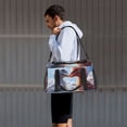 thumbnail image 7 of Picia Red And White Bird Couple Print Travel Duffle Bag,Weekender Bags for Women with Shoe Compartment, Gym Duffel Bag with Wet Pocket, Hospital Bags for Labor and Delivery, 7 of 7