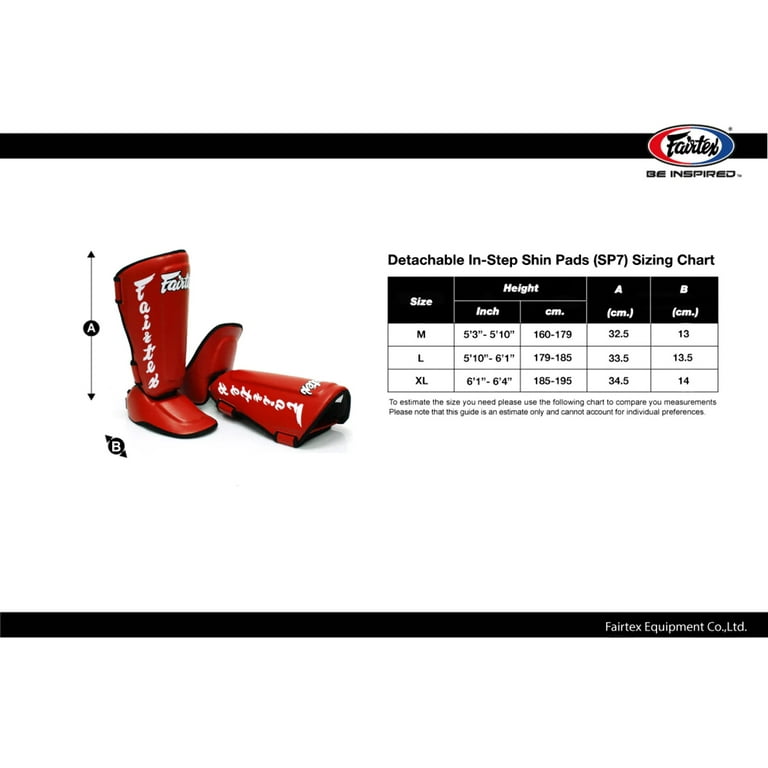 Fairtex Competition Shin Guardsサイズ M Fairtex SP5 Competition Shin Pads - Nak Muay Wholesale